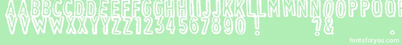 VintageFind Font – White Fonts on Green Background