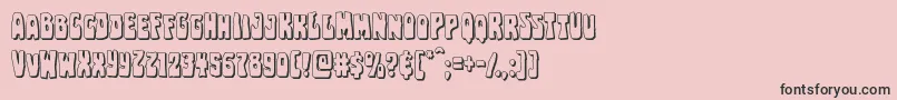 Pocketmonstershadow Font – Black Fonts on Pink Background