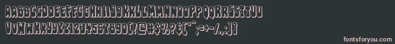 Pocketmonstershadow Font – Pink Fonts on Black Background