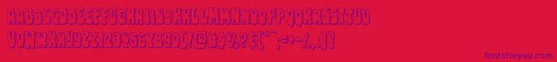 Pocketmonstershadow Font – Purple Fonts on Red Background