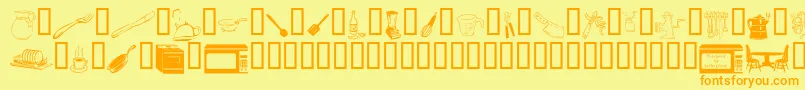 Подробнее о шрифте LcrKitchenDings Шрифт LcrKitchenDings – оранжевые шрифты на жёлтом фоне