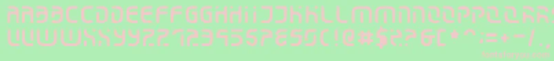 Eroded2020 Font – Pink Fonts on Green Background