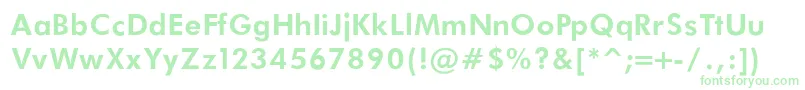 FuturaBookBoldRegular Font – Green Fonts on White Background