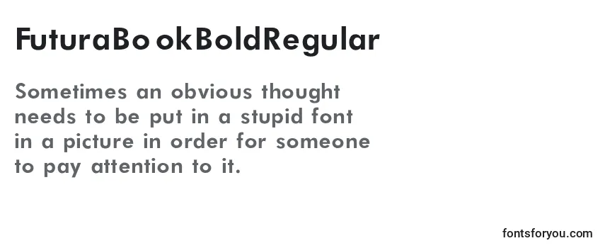 FuturaBookBoldRegular Font
