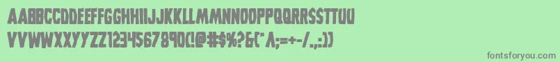 Grimghostbold Font – Gray Fonts on Green Background