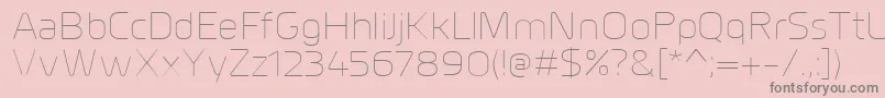 MillarUltralight Font – Gray Fonts on Pink Background