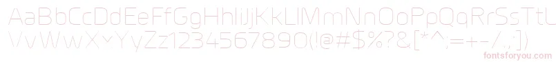 MillarUltralight-Schriftart – Rosa Schriften auf weißem Hintergrund