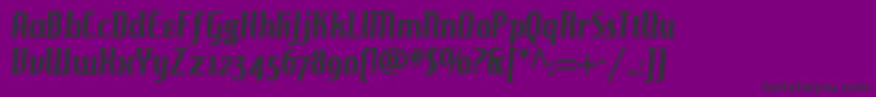 Hamburgerheavennf Font – Black Fonts on Purple Background