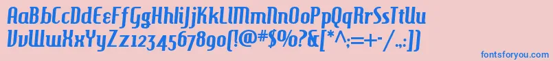 Hamburgerheavennf Font – Blue Fonts on Pink Background