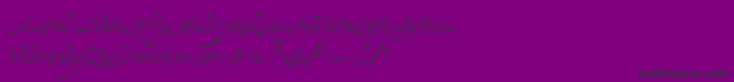 Yevida Font – Black Fonts on Purple Background