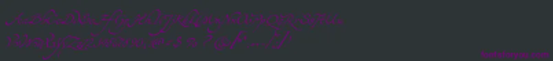 Yevida Font – Purple Fonts on Black Background