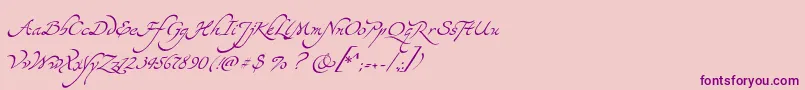 Yevida Font – Purple Fonts on Pink Background