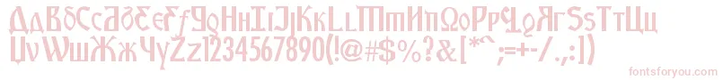 KremlinStarets Font – Pink Fonts on White Background