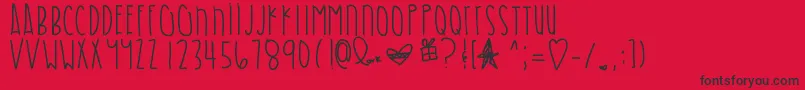 Shadesofblue Font – Black Fonts on Red Background