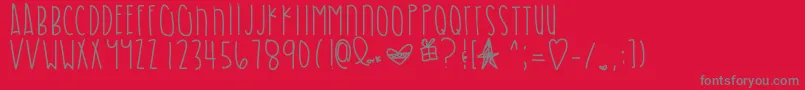 Shadesofblue Font – Gray Fonts on Red Background