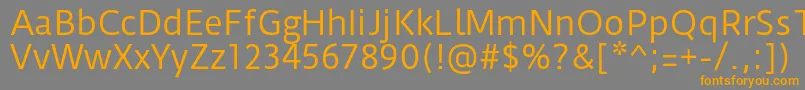 DurusansRegular Font – Orange Fonts on Gray Background