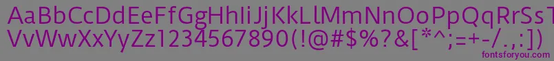Шрифт DurusansRegular – фиолетовые шрифты на сером фоне
