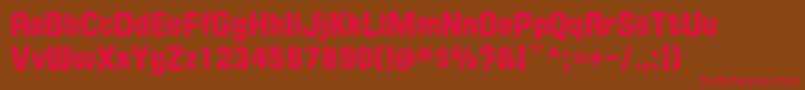 FloridaProjectPhaseOne Font – Red Fonts on Brown Background