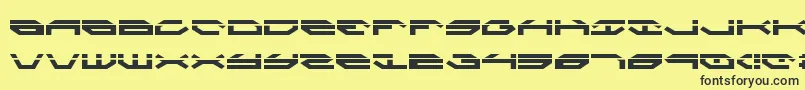 Taskforcel Font – Black Fonts on Yellow Background