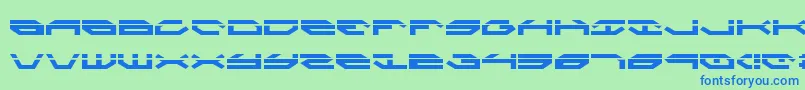 Шрифт Taskforcel – синие шрифты на зелёном фоне