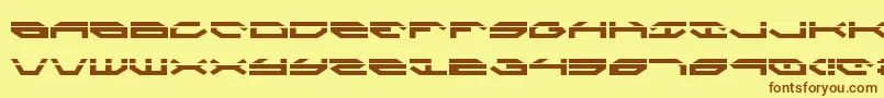 Taskforcel Font – Brown Fonts on Yellow Background