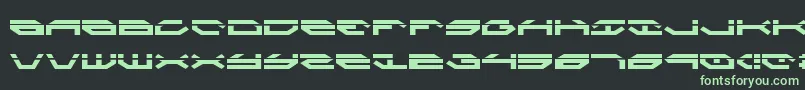 Taskforcel Font – Green Fonts on Black Background