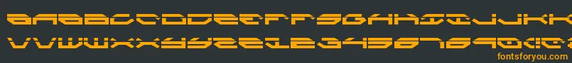 Taskforcel Font – Orange Fonts on Black Background