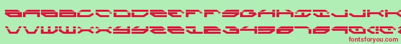 Taskforcel Font – Red Fonts on Green Background