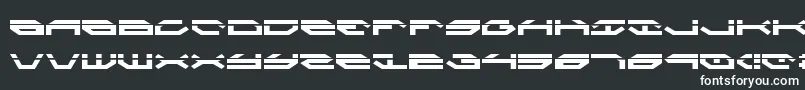 Taskforcel-fontti – valkoiset fontit mustalla taustalla