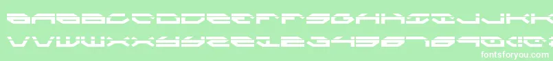 Taskforcel Font – White Fonts on Green Background