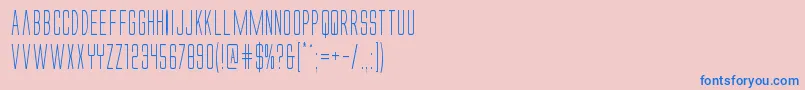 Alienleagueiicond Font – Blue Fonts on Pink Background
