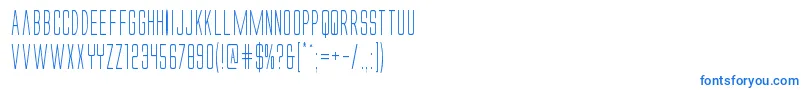 Alienleagueiicond Font – Blue Fonts on White Background