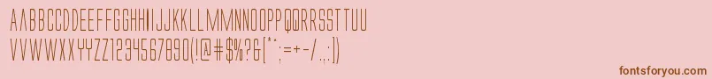 Alienleagueiicond Font – Brown Fonts on Pink Background