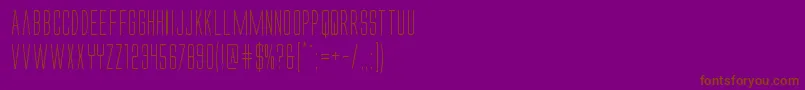 Alienleagueiicond Font – Brown Fonts on Purple Background
