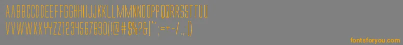 Alienleagueiicond Font – Orange Fonts on Gray Background