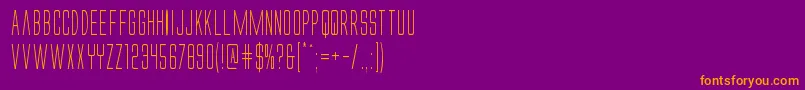 Alienleagueiicond Font – Orange Fonts on Purple Background