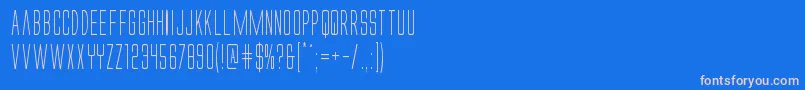 Alienleagueiicond Font – Pink Fonts on Blue Background