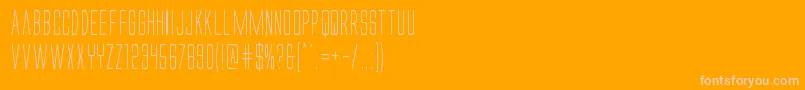 Alienleagueiicond Font – Pink Fonts on Orange Background