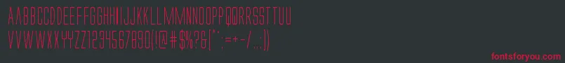 Alienleagueiicond Font – Red Fonts on Black Background