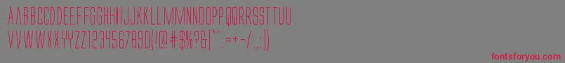Alienleagueiicond Font – Red Fonts on Gray Background
