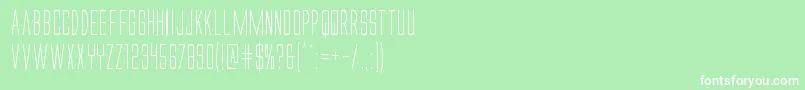 Alienleagueiicond Font – White Fonts on Green Background