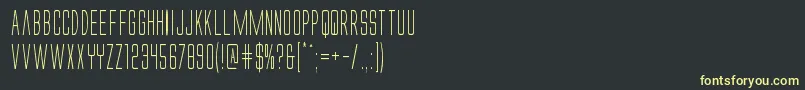 Alienleagueiicond Font – Yellow Fonts on Black Background