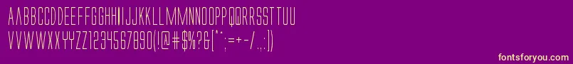 Alienleagueiicond Font – Yellow Fonts on Purple Background