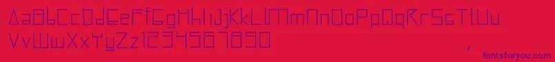 Squarebox Font – Purple Fonts on Red Background