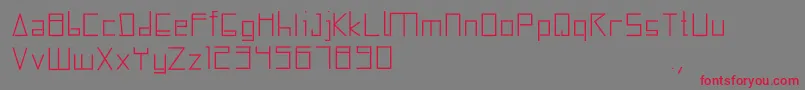 Squarebox Font – Red Fonts on Gray Background
