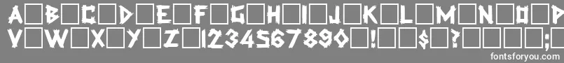Rockmaker Font – White Fonts on Gray Background