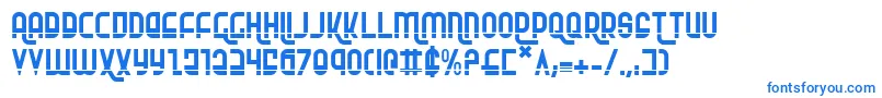 Шрифт Rokikierla – синие шрифты на белом фоне