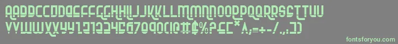 Rokikierla-fontti – vihreät fontit harmaalla taustalla