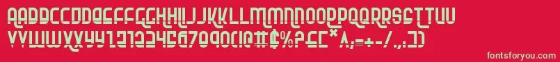 Rokikierla Font – Green Fonts on Red Background