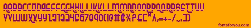 Rokikierla Font – Purple Fonts on Orange Background